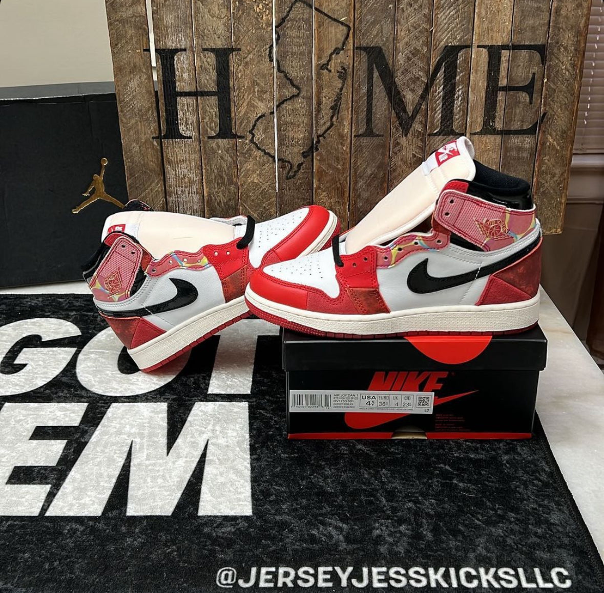 Air Jordan 1 High Spider-Verse Youth size 4.5