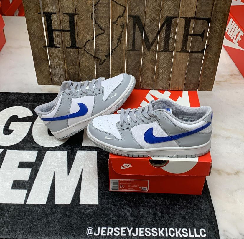 Nike Dunk Low Wolf Grey Game Royal Youth 6.5
