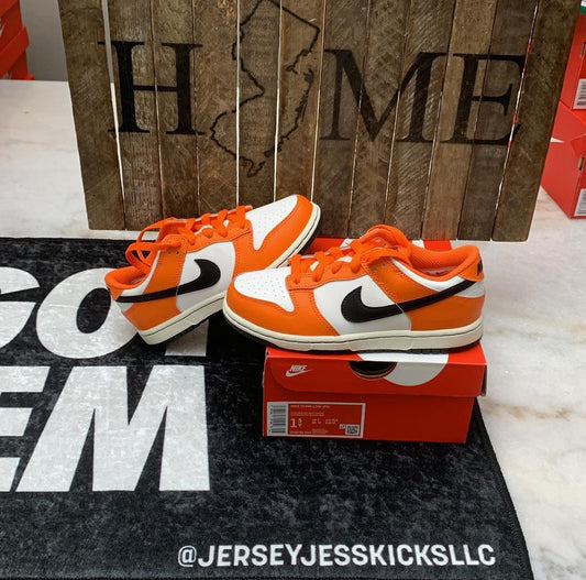 Nike Dunk Low Safety Orange Preschool size 1.5Y